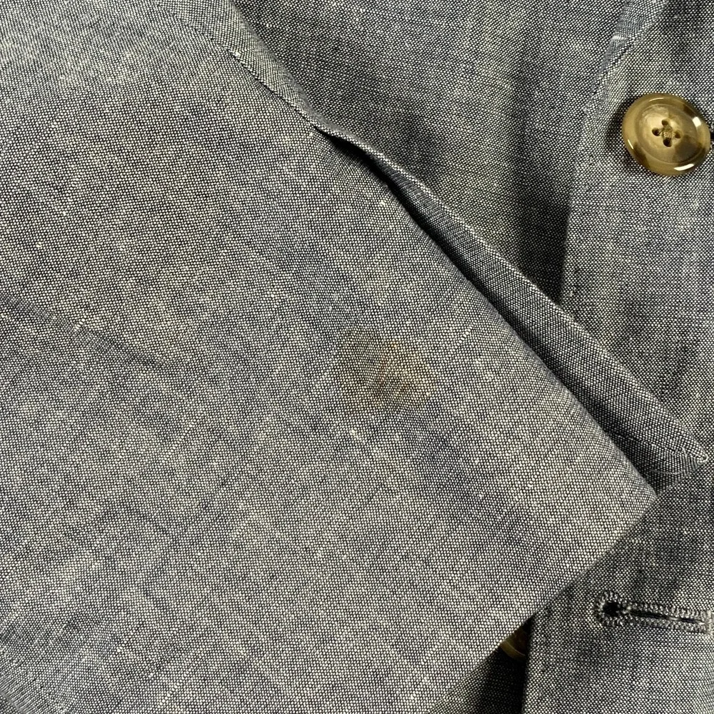 J Crew Ludlow Blazer Jacket Men 44R Linen Somelos Chambray Sport Coat Suit